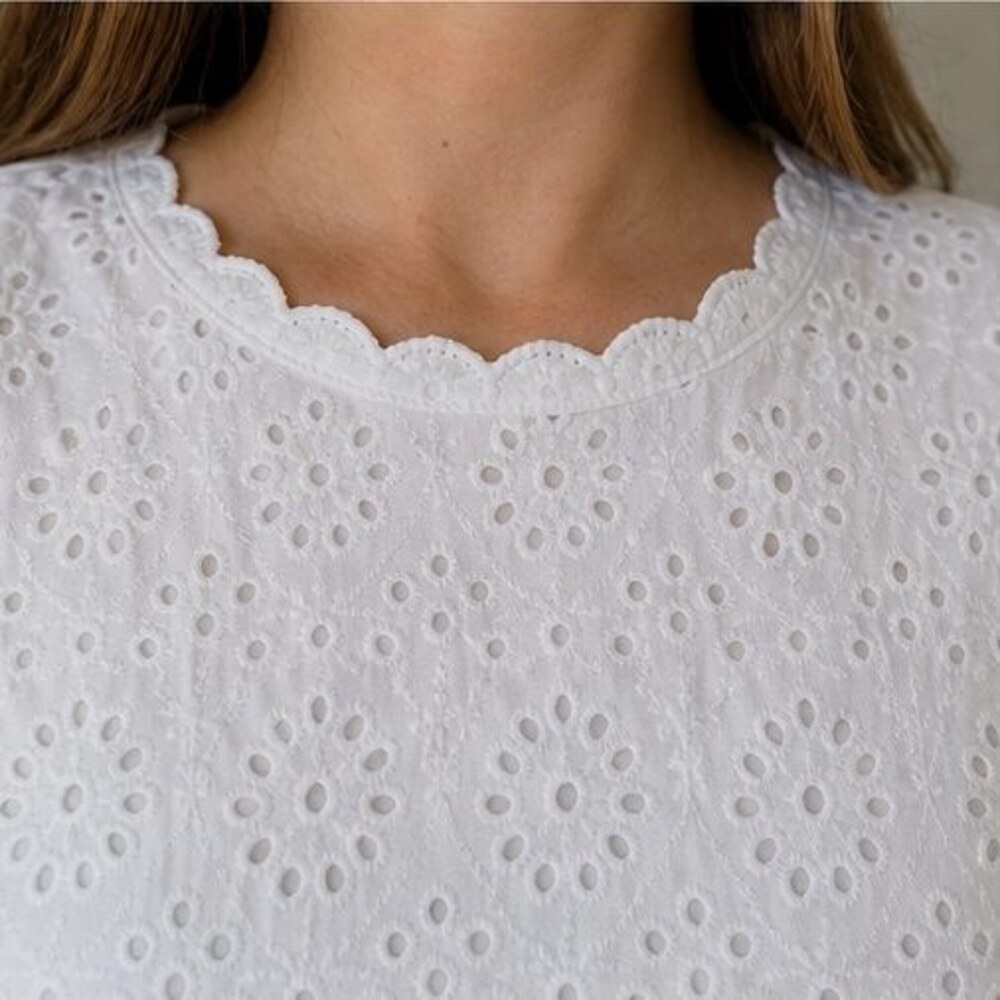Blue Ruffle Blouse - Picture 4 of 6